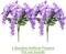 Artificial Hanging Flowers Spring Fake Flower (2Pcs Light Purple)
